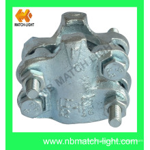 Carbon Steel Zinc Plated 4 Bolts Interlock Clamp